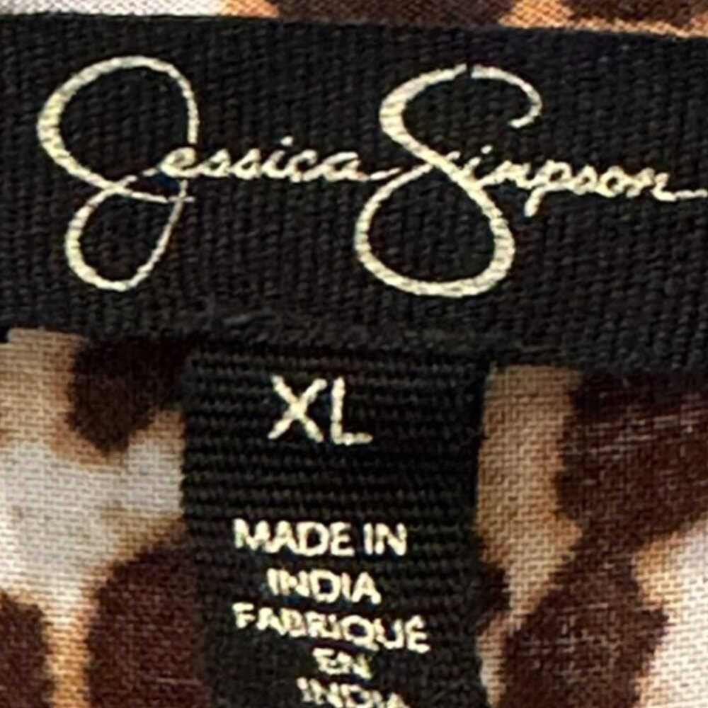 Long chettah flowy print dress - Jessica Simpson - XL - Picture 3 of 3
